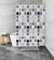 Kleine Wolke 4956901305 Duschvorhang Sonny, 180 x 200 cm, anthrazit