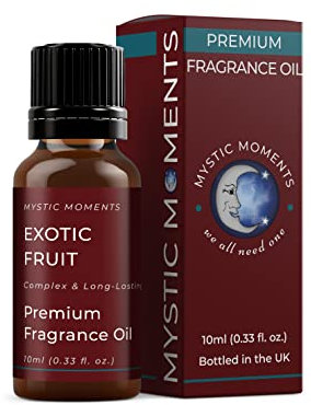 Mystic Moments | Exotic Fruit Fragrance Oil - 10ml - Perfect for Soaps, Candles, Bath Bombs, Oil Burners, Diffusers and Skin & Hair Care Items