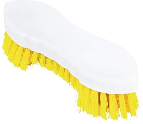 Jantex Scrub Brush Yellow 209mm Kitchen Cleaner Floor Sweeper Wire Bristles