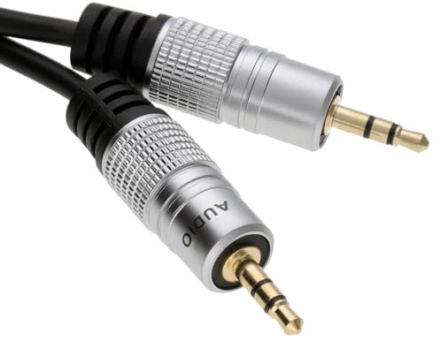 kenable Pro Audio 3.5mm Stereo Jack to Jack Sound Cable Lead Gold 0.5m 50cm