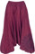 GURU SHOP Haremshose Pluderhose, Pumphose mit Mandala, Aladinhose aus Baumwolle - Weinrot, Damen