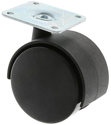 MS Beschläge® Möbelrollen Transportrolle aus Kunststoff mit Anschraubplatte 35mm Lenkrolle