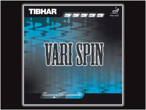 Tibhar Vari Spin Revêtement de tennis de table Noir 1,5 mm