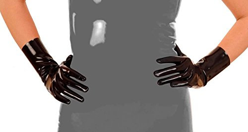 Anita Berg - Kurze enge Latex Handschuhe transparent - Gr. XXL