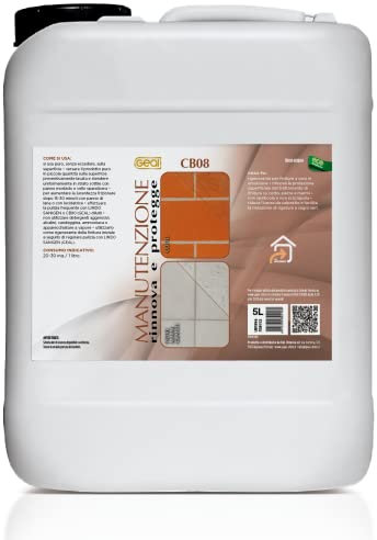 GEAL CB 08. Cera Rigenerante Protettiva per pavimenti in Cotto e Pietra. 5 Litri