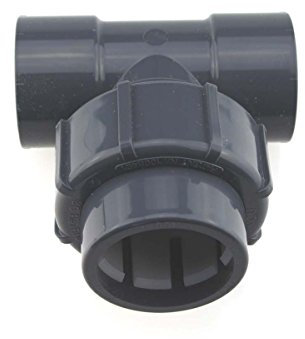PVC-U FlexFit Klemmverschraubung IBG® T-Stueck d 50mm -d 50 mm Klemm-Klebe (2x)