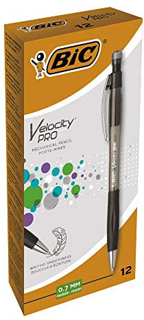 BIC Velocity Pro Lot de 12 porte-mines Pointe 0,7 mm