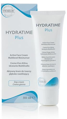 Synchroline - Hydratime Plus Cream Feuchtigkeitscreme 50 ml | Für Gesicht und Hals, mit Ceramiden, Hyaluronsäure und Urea, leichte und schützende Textur, Made in Italy