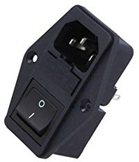 4304.6092 Connector AC supply socket male 10A 250VAC IEC 60320 SCHURTER