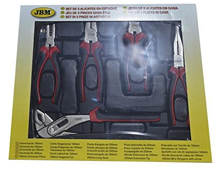 JBM Set DE 5 ALICATES EN ESTUCHE