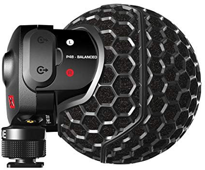 RØDE Stereo VideoMic X Microfono Stereo On-Camera Professionale con Doppia Capsula da ½ in Array Fisso X/Y per Produzione Cinematografica, Creazione di Contenuti e Registrazione in Location
