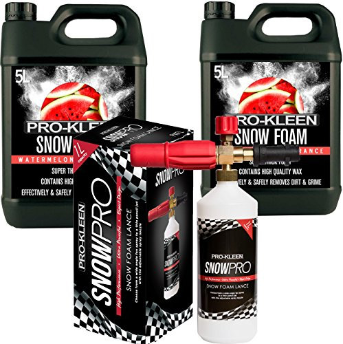 Pro-Kleen Snow Foam Lance for Use with Karcher K Series Pressure Washers Includes 2 x 5 Litres Watermelon Snow Foam