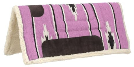 Tough 1 Tough1 Sierra Saddle Pad-26 x 26 66 x 66 cm Pony, Pink/Schwarz/Creme