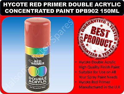 Hycote Double Acrylic Aerosol Car Spray Paint, Red, 150 ml