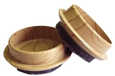Feltgard Castor Cups Light Wood Grain 44mm - 9363