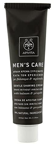 APIVITA MENS CARE Gentle Shaving Cream with hypericum & propolis 100ml