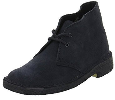 Clarks Originals Desert, Stivali Donna, Blu (Navy Suede), 37 EU