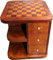 Casa Padrino Art Deco Spieltisch Schach/Dame Mahagoni Mod2 L 50 x B 50 x H 55 cm - Möbel Antik Stil Barock