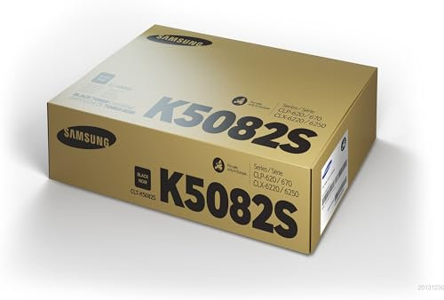 Samsung CLT-K5082S/ELS Original Toner (Kompatibel mit: CLP-620/CLP-670/CLX-6220/CLX-6250 Series) schwarz