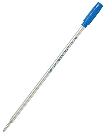 ONLINE Ersatzmine blau - C1-Format, Strichstärke M, dokumentenecht, passend für Cross-Kugelschreiber, Internationale Kugelschreibermine, 1 Stück