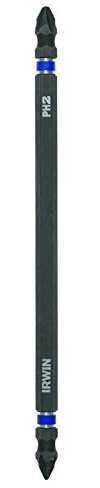 IRWIN Tools 1882434 Impact Performance Series Double-Ended Screwdriver Number-1 Phillips Power Bit with 6-Inch Length