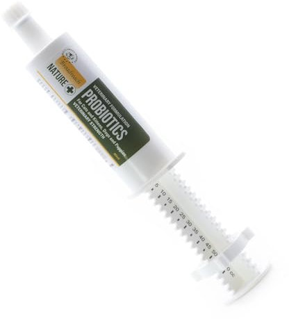 PROBIOTICS FOR DOGS AND CATS - AWARD WINNING PRODUCT - ADVANCED FORMULA - 60ml - to support sensitive or over- reactive digestion - Natural Ingredients - using Bentonite Clay - in a calibrated syringe