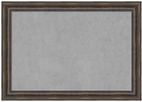 Gerahmte Magnettafel Pinnwand | Magnettafel Rustikaler Kiefernrahmen | Gerahmte Magnettafeln | 105,1 x 74,6 cm