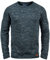 Blend BHDan Herren Strickpullover Feinstrick Pullover mit Rundhalsausschnitt Baumwollmischung Label-Patch Regular fit, Größe:S, Farbe:Navy (70230)