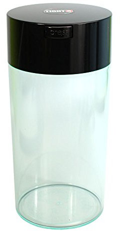 Tightpac America, Inc. airtight Container, Black Cap Clear Body, 2.35-Liter/2-Quart