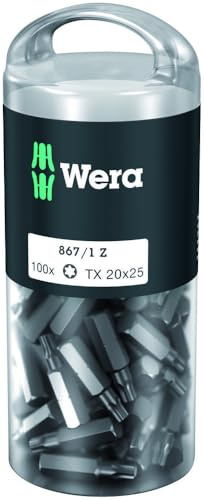 Wera 05072448001 867/1 Z TORX® DIY Bits, TX 20 x 25 mm, 100-teilig