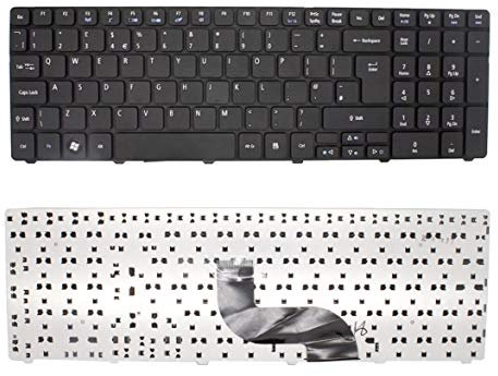 Replacement FOR ACER ASPIRE 7738G LAPTOP ENGLISH KEYBOARD UK LAYOUT BLACK COLOUR