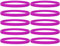 GOGO 100 Pezzi Braccialetti Silicone Personalizzabili, Braccialetti Sottili in Silicone per Adulti, Braccialetti Gomma Accessori per Feste