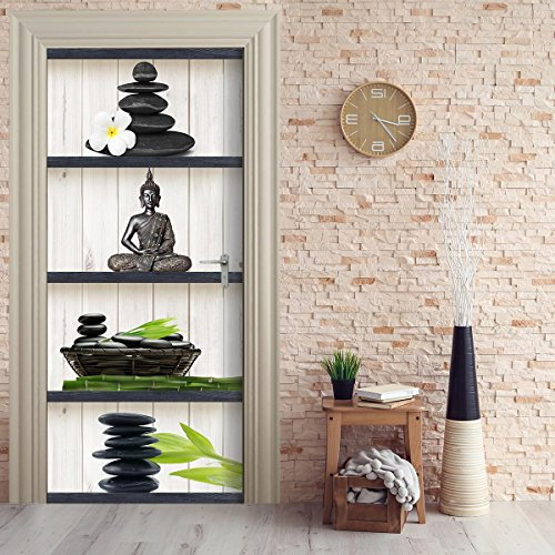 StickerProfis Türtapete selbstklebend TürPoster - ZEN BOARD - 3D