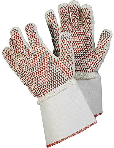 ejendals – Guantes antitérmicos Tegera 484, tamaño 10, 1 pieza, rojo/blanco, 484 – 10