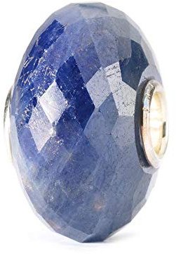 Trollbeads Damen-Bead 925 Sterling Silber Glas Saphir TSTBE-30001