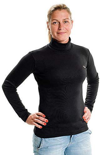 Back on Track Damen Bekleidung Rollkragensweatshirt, Schwarz, XL