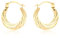 CARISSIMA Damen Creole 9k (375) Gelbgold Verflochten