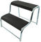 ProPlus Marche Pied 2 marches Noir pour Caravane/Camping-Car