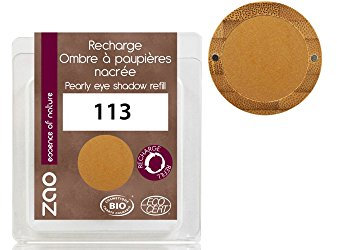 ZAO essence of nature - Nachfüllpack Lidschatten Perlmutt 113 Gold Kupfer – 3 g