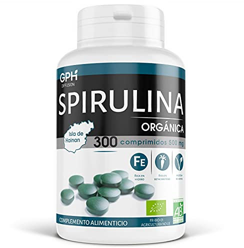 Spirulina orgánica 500mg - 300 comprimidos