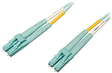 TRIPP LITE 10 Gb/100 Gb Duplex Multimode 50/125 LSZH Fiber Patch Cable, Aqua, 20 m 65' (N820-20M-OM4)