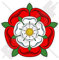 StickersWorld Tudor Rose of England UK Englische Blume 100 mm Vinyl Stoßstangen-Aufkleber