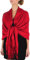 Sakkas 70 X 28 Paisley Self-Design Schal/Wrap/Stole - Rot