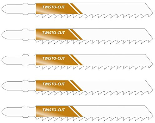 TWISTO-CUT Stichsägeblätter für Holz Typ H 40 S (T144D) 5 Stück