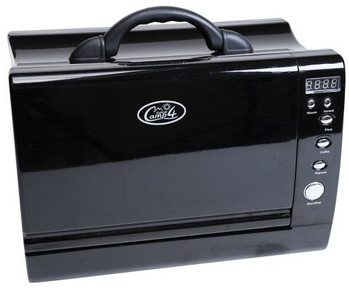 Camp 4 70440 Micro-Ondes de Camping 12 V / 230 V (Noir)
