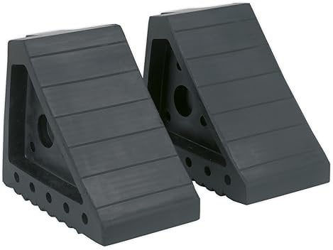 Sealey Wc01 Rubber Wheel Chocks 2.2Kg - Pair