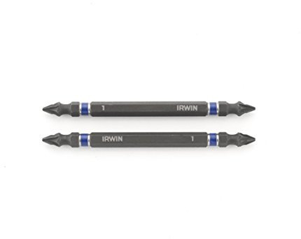 IRWIN 1923407 Impact Double-Ended Screwdriver Bits 100 mm PZ1 (Pack of 2)