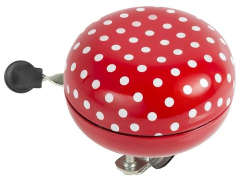 M-Wave Ladybird Fahrradglocke, Verschiedene Design Stahl, Rot, 80 mm