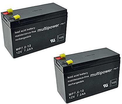 Batterie de rechange 12 V 7,2 Ah pour monte-escalier Acorn Superglide 120 Batterie NP7-12 gel plomb