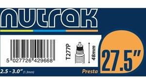 Nutrak 27.5 inch or 650B x 2.5-3.0 Presta inner tube